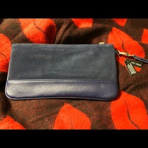 WHBM blue wristlet